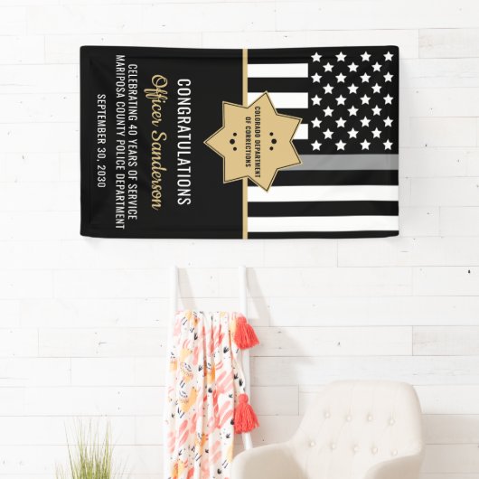 Uittreding van de rectificator Thin Silver Line Spandoek (Insitu)