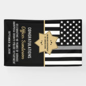 Uittreding van de rectificator Thin Silver Line Spandoek (Horizontaal)