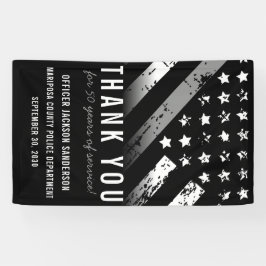 Uittreding van de rectificator Thin Silver Line Spandoek