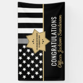 Uittreding van de rectificator Thin Silver Line Spandoek (Verticaal)