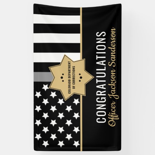 Uittreding van de rectificator Thin Silver Line Spandoek (Verticaal)