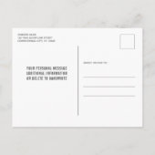 Uittreding van de rectificerende functionaris in d aankondigingskaart (Achterkant)