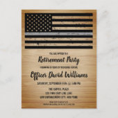 Uittreding van de rectificerende functionaris in d aankondigingskaart (Voorkant)