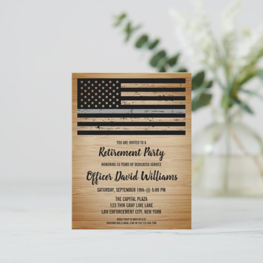 Uittreding van de rectificerende functionaris in d aankondigingskaart (Staand voorkant)