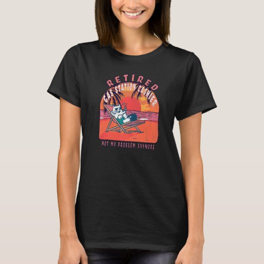 Uittreding van het benzinestation bij kassier t-shirt (Voorkant)