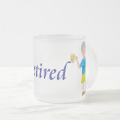 Uittreding van mannen matglas koffiemok (Voorkant rechts)