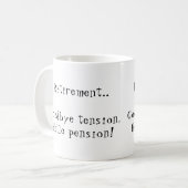 Uittredingsafscheid Hallo pensioenverzekering Mok (Voorkant links)