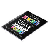 Uittredingscadeau voor geweldige leraar notitieboek (Linkerzijde)