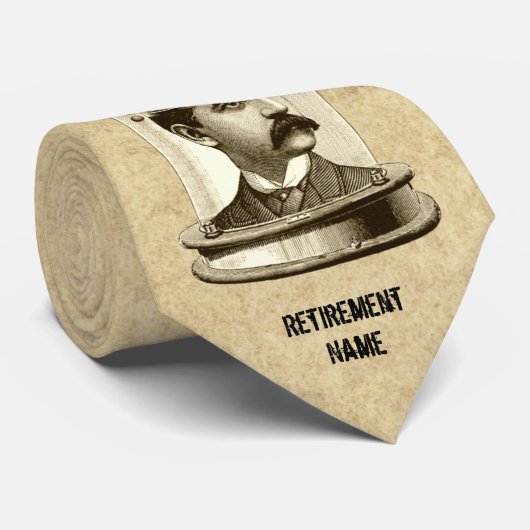 Uittredingscadeau voor leraren Gepersonaliseerd Stropdas (Opgerold)