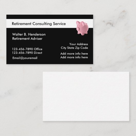 Uittredingsdiensten Visitekaartje (Voorkant / Achterkant)