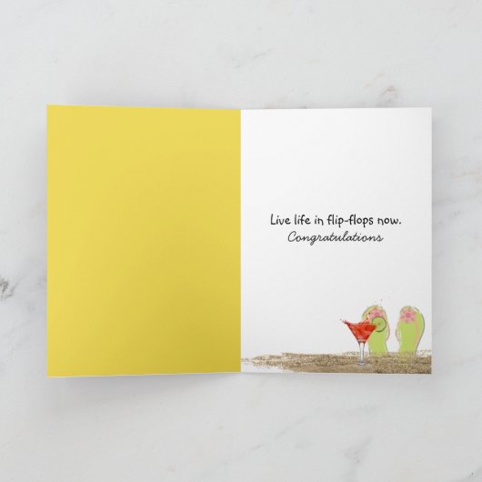 Uittredingsflip-flop in zand kaart (Binnen)