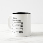 Uittredingsgeschenken voor vrouwen en mannen tweekleurige koffiemok (Voorkant links)