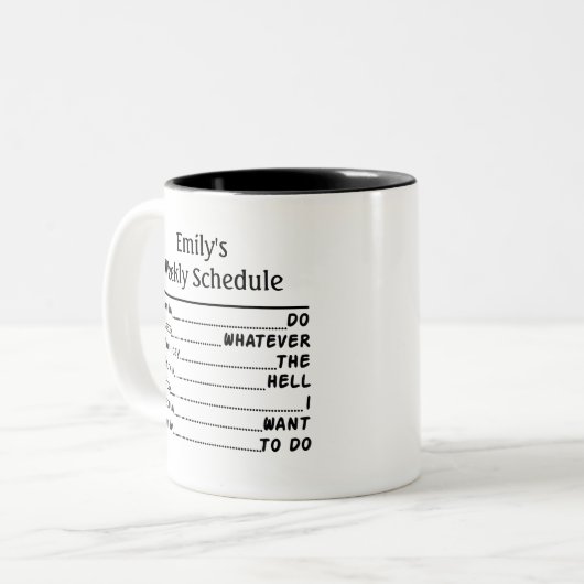 Uittredingsgeschenken voor vrouwen en mannen tweekleurige koffiemok (Voorkant links)