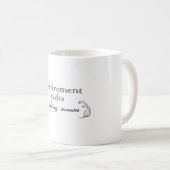 Uittredingsgeschenken voor werkende vrouwen  koffiemok (Voorkant rechts)