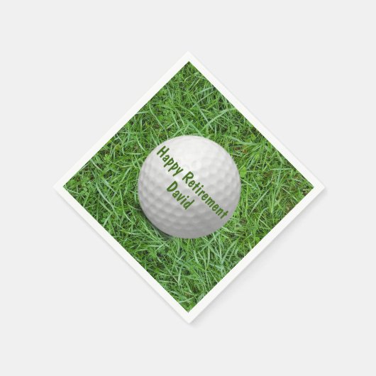 Uittredingsgolf op gras servet (Hoek)