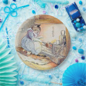 Uittredingsgroep kat kookgerei papieren bordje (Feest)