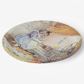 Uittredingsgroep kat kookgerei papieren bordje (Gekanteld)