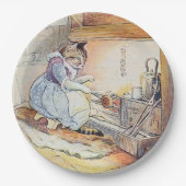 Uittredingsgroep kat kookgerei papieren bordje (Voorkant)