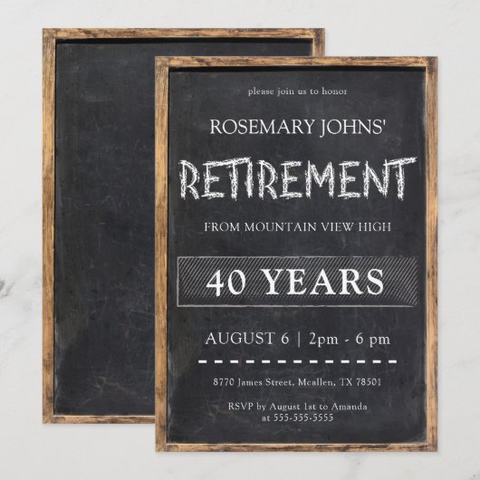 Uittredingsgroep leerkrachten kaart (Voorkant / Achterkant)