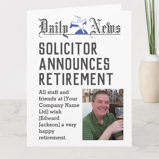 Uittredingskaart van solicitor aan persoonlijke vo kaart (Voorkant)