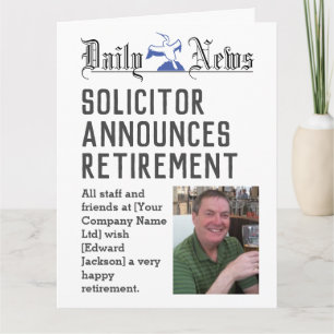 Uittredingskaart van solicitor aan persoonlijke vo kaart