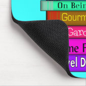 Uittredingskortingen Unieke stapel boekenontwerp Muismat (Hoek)