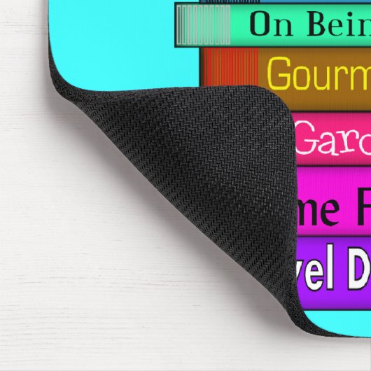 Uittredingskortingen Unieke stapel boekenontwerp Muismat (Hoek)