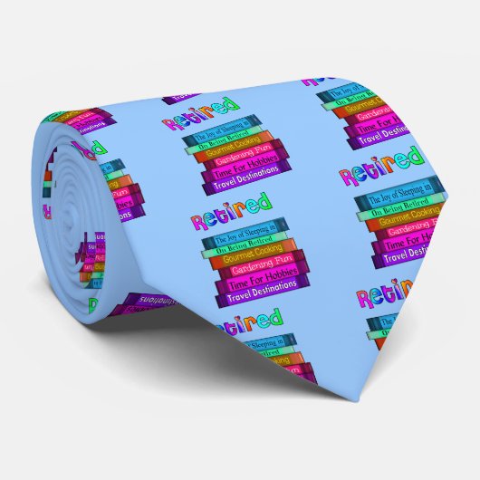 Uittredingskortingen Unieke stapel boekenontwerp Stropdas (Opgerold)