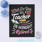 Uittredingsleraar Gepensioneerd leraar Leraar Fijn Flyer (Enkel)