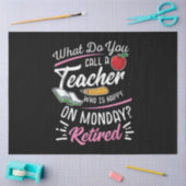 Uittredingsleraar Gepensioneerd leraar Leraar Fijn Tissuepapier (Craft)