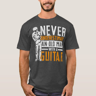 Uittredingsmuzikant Guitar Music in ruste Guitaris T-shirt