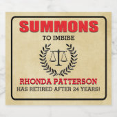 Uittredingspartij bij Summma Bier Etiket (Enkel label)