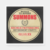 Uittredingspartij bij Summma Servetten (Voorkant)