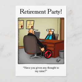 Uittredingspartij - Humorische uitnodigingen