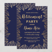 Uittredingspartij nodigt de najaarsbijeenkomst van kaart (Voorkant / Achterkant)