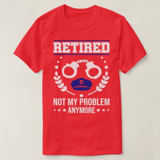 Uittredingsprogramma Cop Retirement Funding Police T-shirt (Design voorkant)