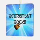 Uittredingsraketten—aangepast gitaarontwerp keramisch ornament (Links)