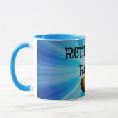 Uittredingsraketten—aangepast gitaarontwerp mok (Links)