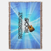 Uittredingsraketten, kleurrijk ontwerp deken (Voorkant Verticaal)