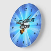 Uittredingsraketten met een gitaar grote klok (Hoek)