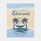 Uittredingsstrand Hammock Relax Fleece Deken (Voorkant)