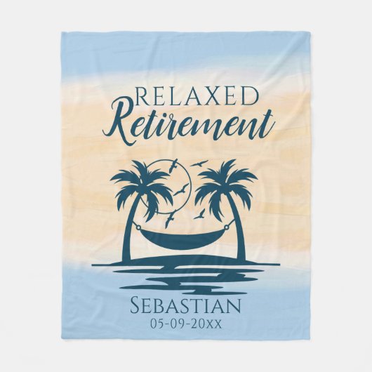 Uittredingsstrand Hammock Relax Fleece Deken (Voorkant)