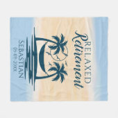 Uittredingsstrand Hammock Relax Fleece Deken (Voorkant (Horizontaal))