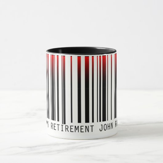 Uittredingsstreepjescode met laser mok (Midden)