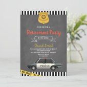 Uittredingsuitnodiging van de politie kaart (Staand voorkant)