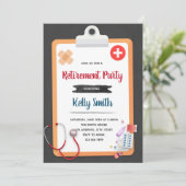 Uittredingsuitnodiging voor verpleegkundige kaart (Staand voorkant)