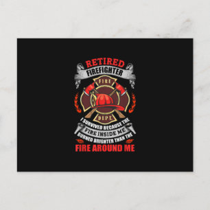 Uittredingsvergoedingen voor brandweerlieden voor  feestdagenkaart