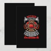 Uittredingsvergoedingen voor brandweermannen 2021 feestdagenkaart (Voorkant / Achterkant)