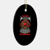 Uittredingsvergoedingen voor brandweermannen 2021 keramisch ornament (Rechts)