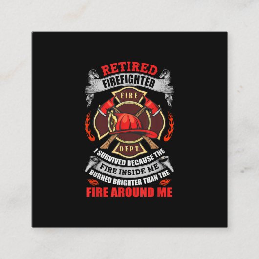 Uittredingsvergoedingen voor brandweermannen 2021 vierkante visitekaartje (Voorkant)